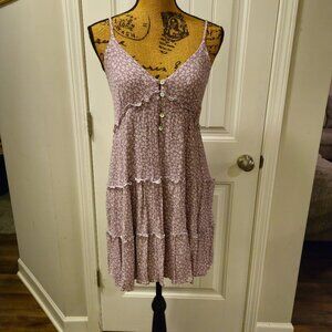 Altar'd State Light Purple Strappy Mini Dress Size L
